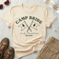 Camp Bachelorette Shirts Group sets | Matching Bride Squad Camping Bach Party Shirt - YellownBlue