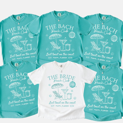 Beach Bachelorette T-Shirt | Bride Squad Bach Party Trip Shirt