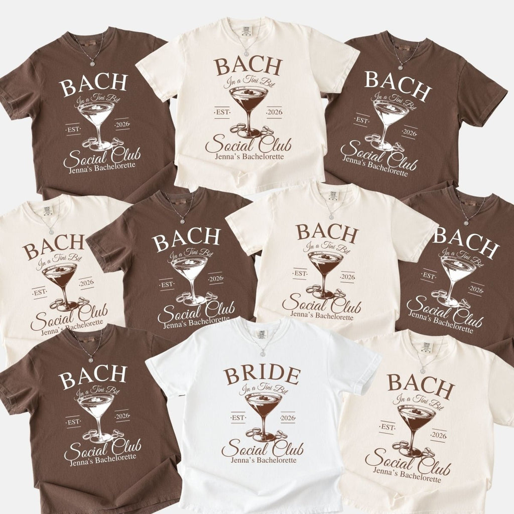 Matching Espresso Martini Bachelorette T-Shirt | Cocktail Bach Party Shirt - YellownBlue