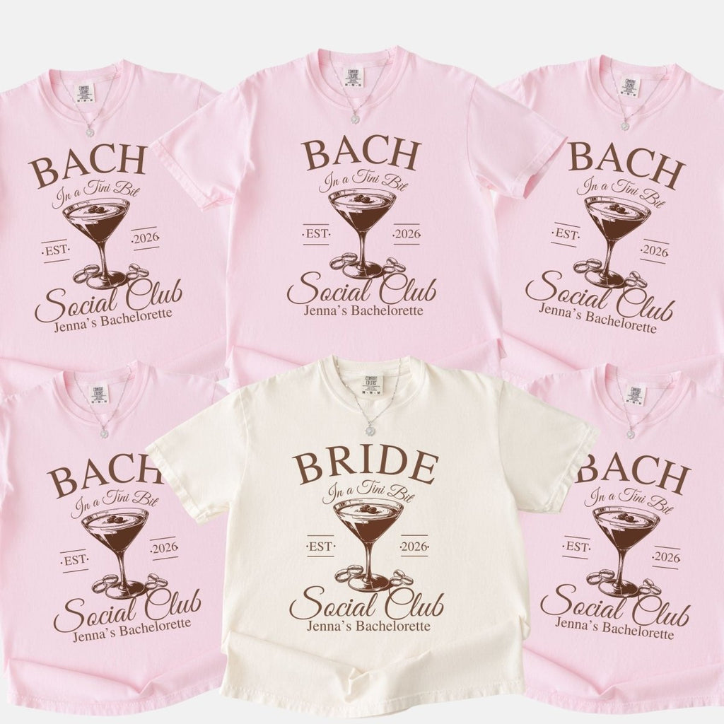 Matching Espresso Martini Bachelorette T-Shirt | Cocktail Bach Party Shirt - YellownBlue