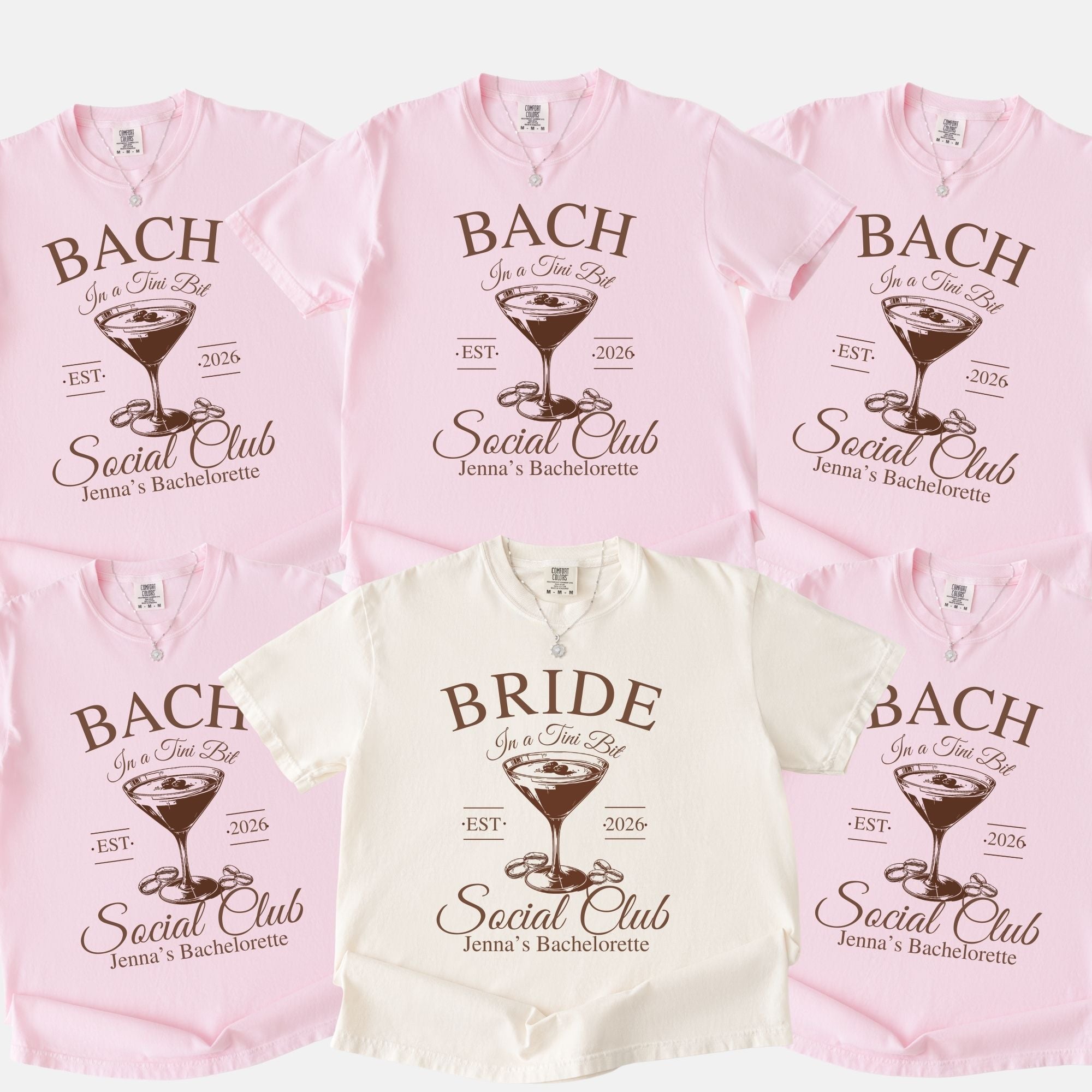 Matching Espresso Martini Bachelorette T-Shirt | Cocktail Bach Party Shirt