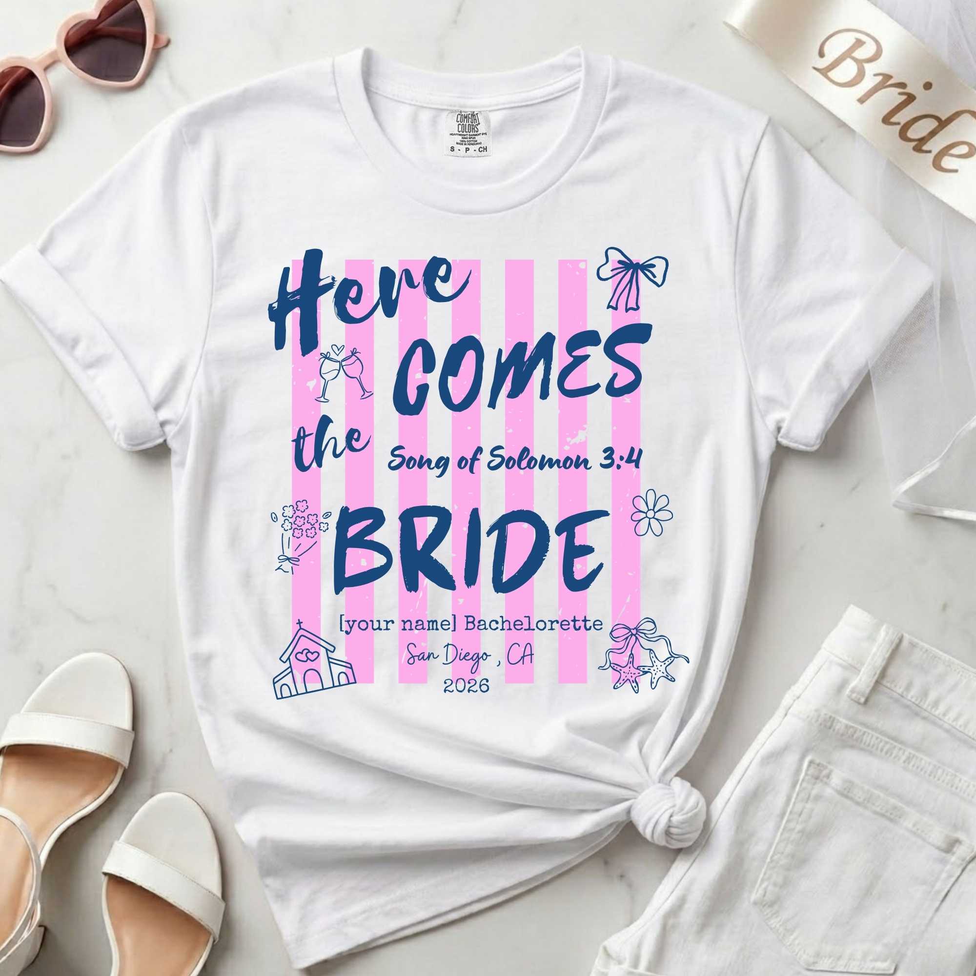 Custom Christian Bachelorette T-Shirt – Song of Solomon 3:4