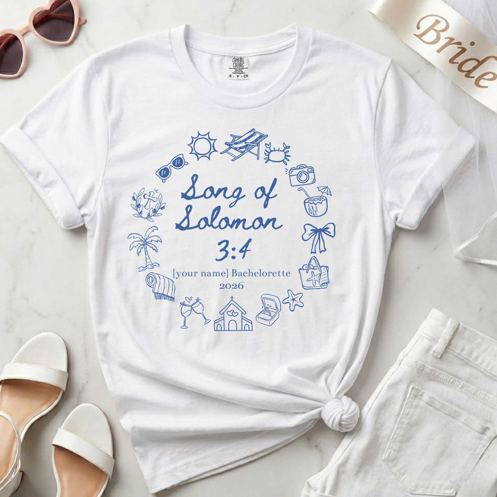 Custom Christian Verse Bachelorette T-Shirt