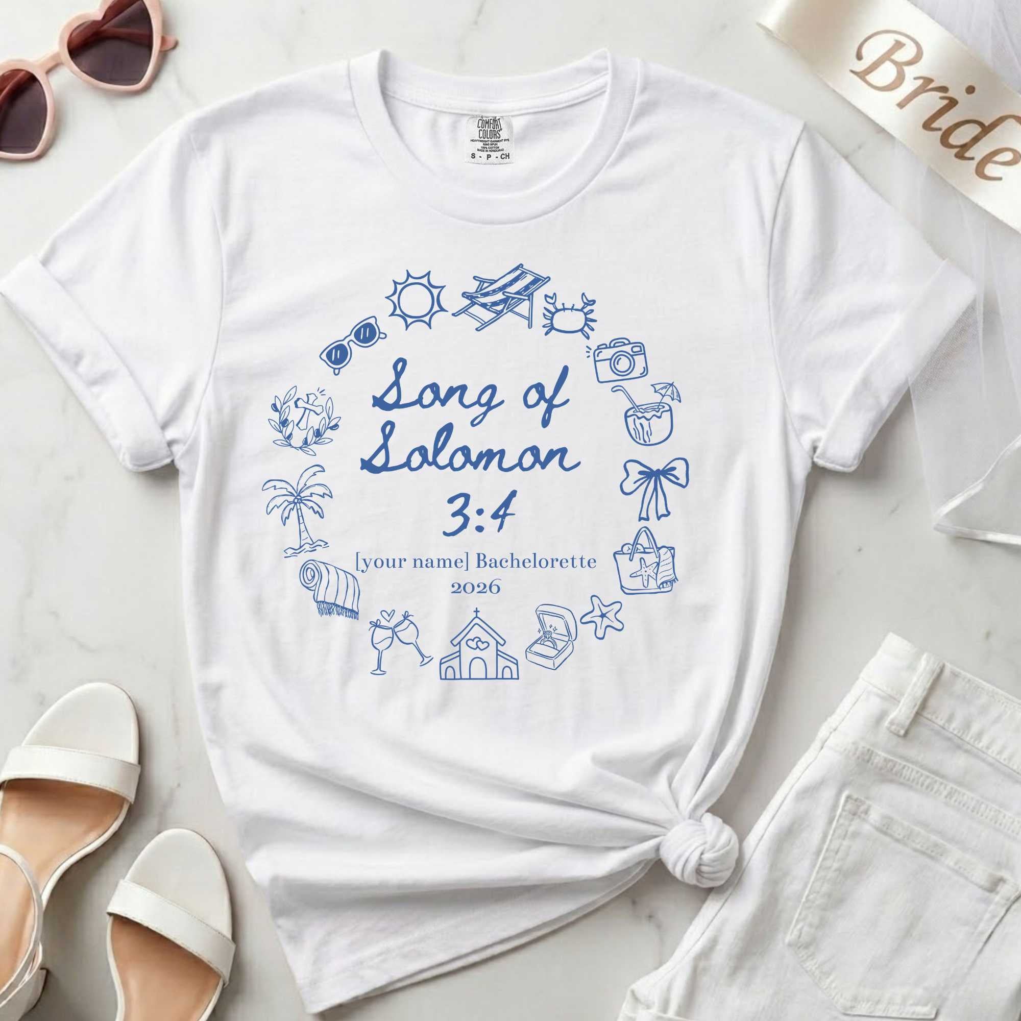 Custom Christian Verse Bachelorette T-Shirt
