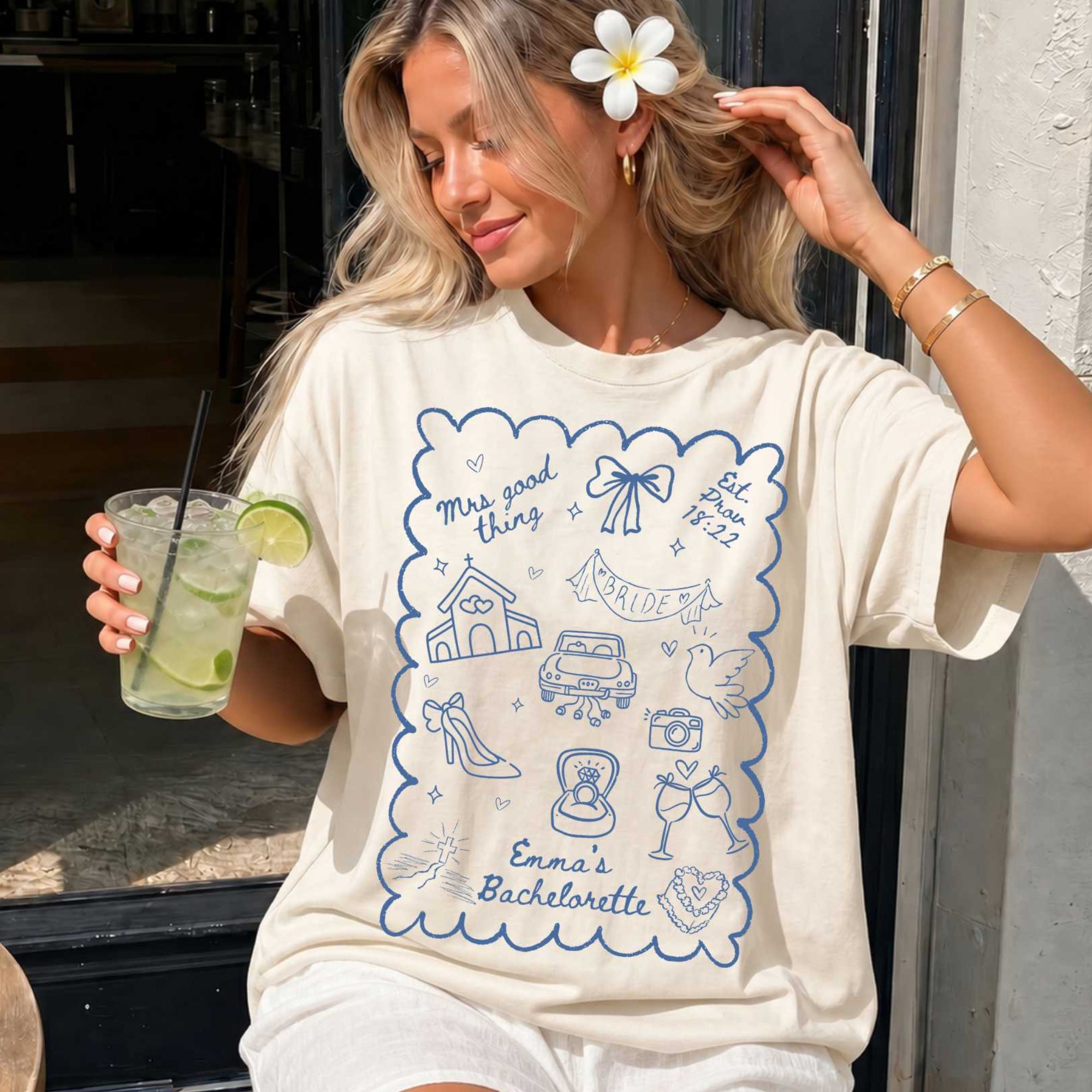 Mrs Good Thing – Proverbs 18:22 | Custom Christian Bride Tee