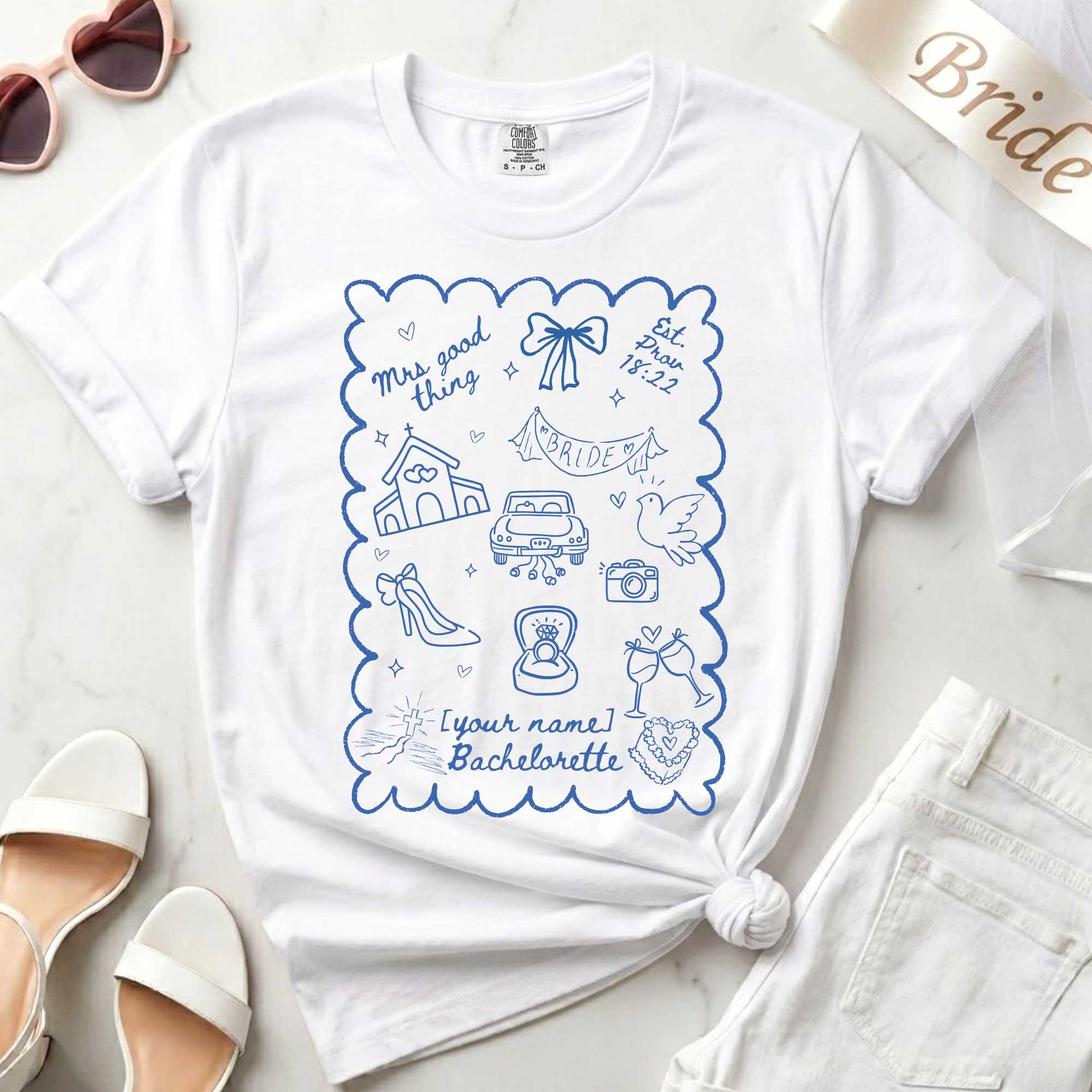 Mrs Good Thing – Proverbs 18:22 | Custom Christian Bride Tee
