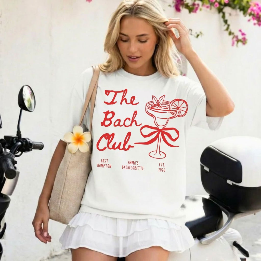 The Bach Club - Custom Bachelorette Party shirt - YellownBlue