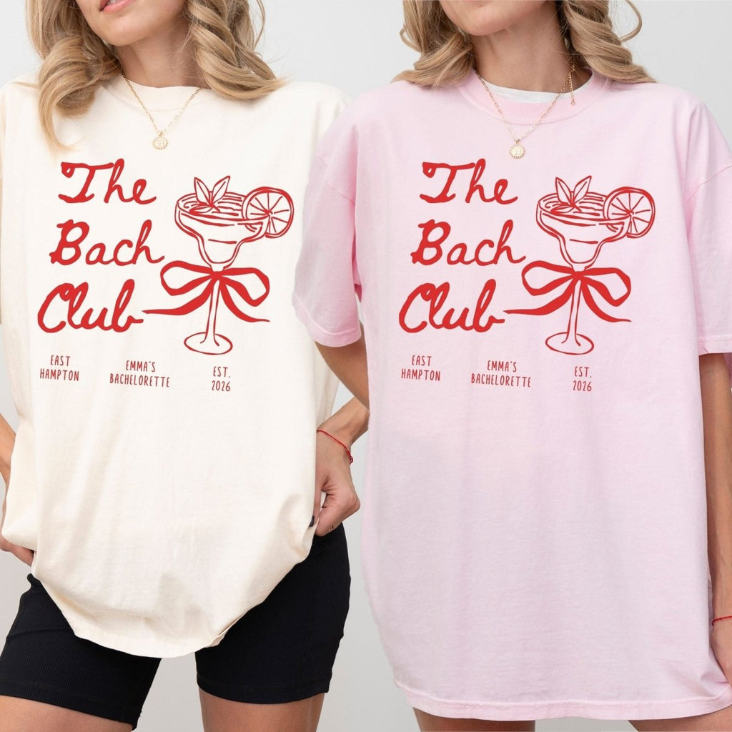 The Bach Club - Custom Bachelorette Party shirt - YellownBlue