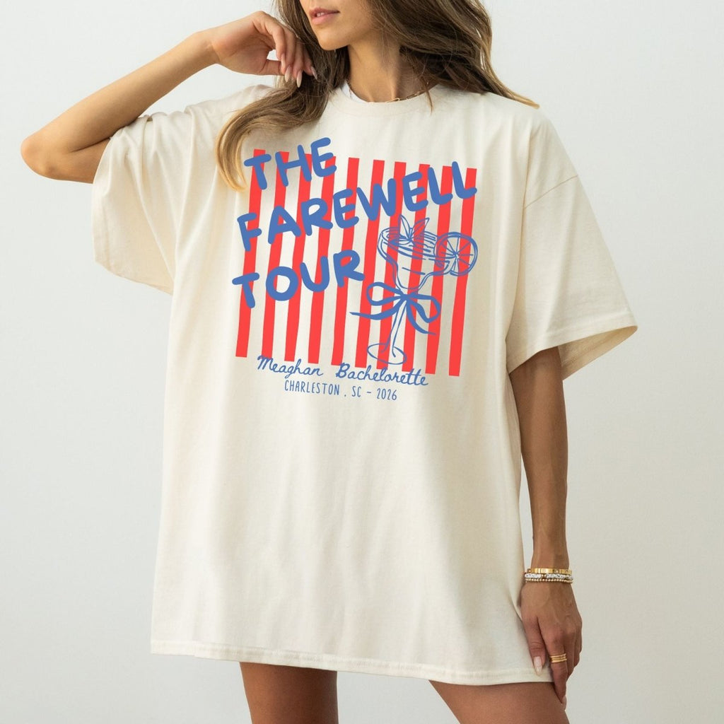 The Farewell Tour Bachelorette T-Shirt – Custom Bach Squad Tee - YellownBlue