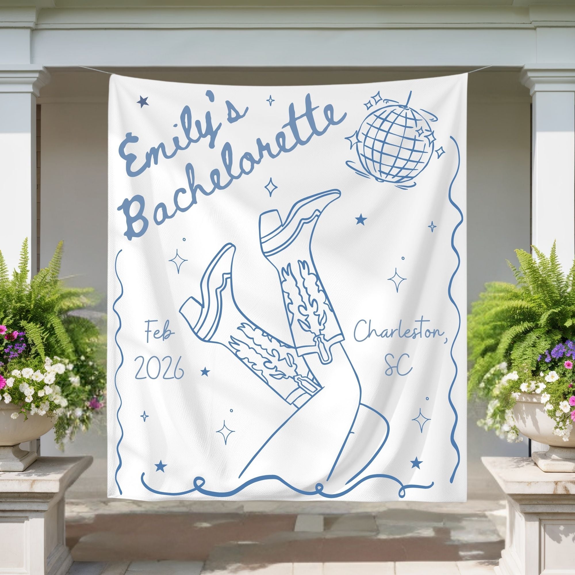 Rodeo Western Bachelorette Party Banner | Bride Squad Bach Party Decorations