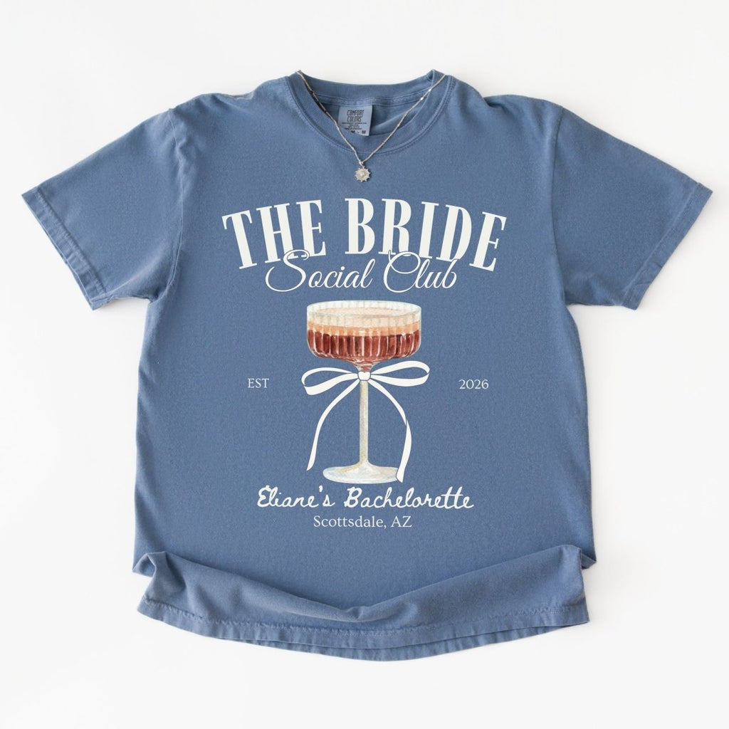 Bride Espresso Martini Bachelorette T-Shirt | Cocktail Bach Party Shirt - YellownBlue