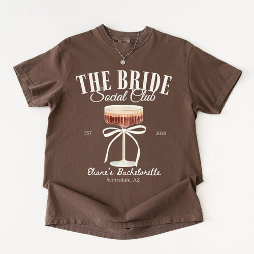 Bride Espresso Martini Bachelorette T-Shirt | Cocktail Bach Party Shirt