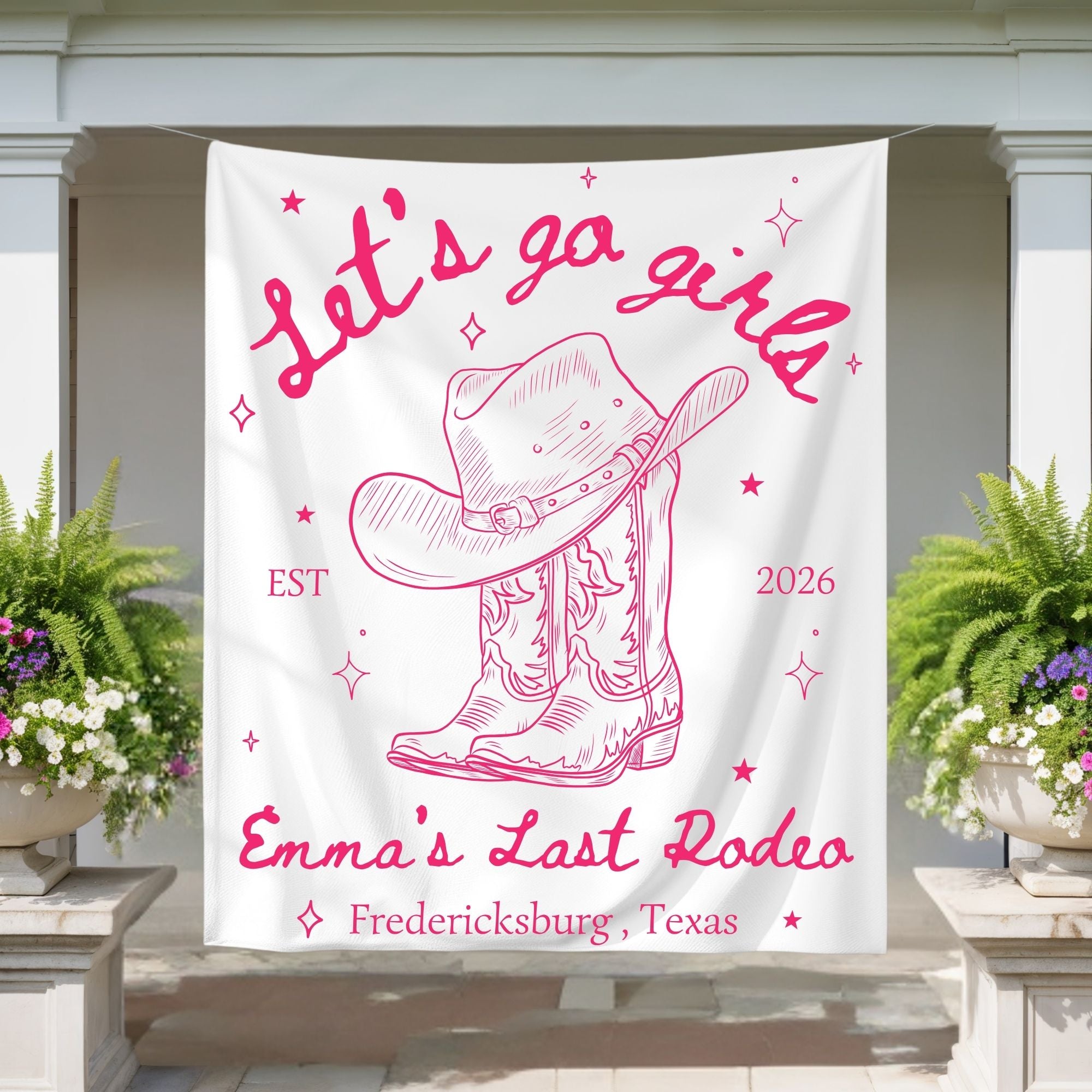 Western Style Bachelorette Party Banner | Bride Squad Bach Party Decorations
