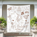 Western Bachelorette Party Banner | Bride Squad Bach Party Decorations - YellownBlue